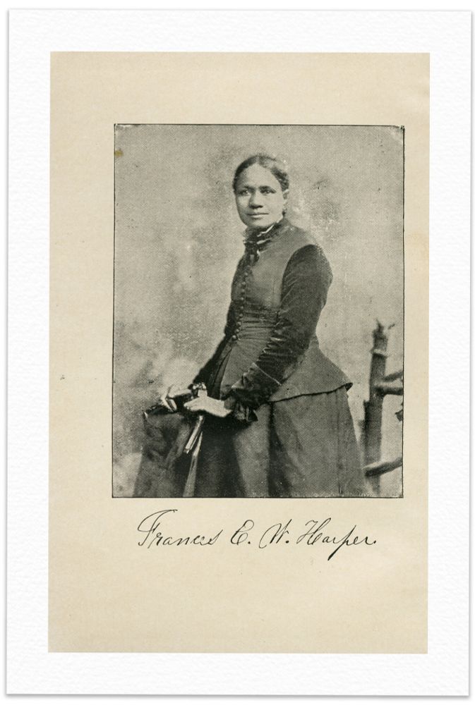 Signed photograph of F.E. Watkins Harper