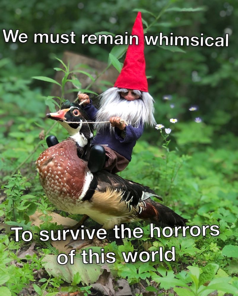 We must remain whimsical to survive the horrors of this world.