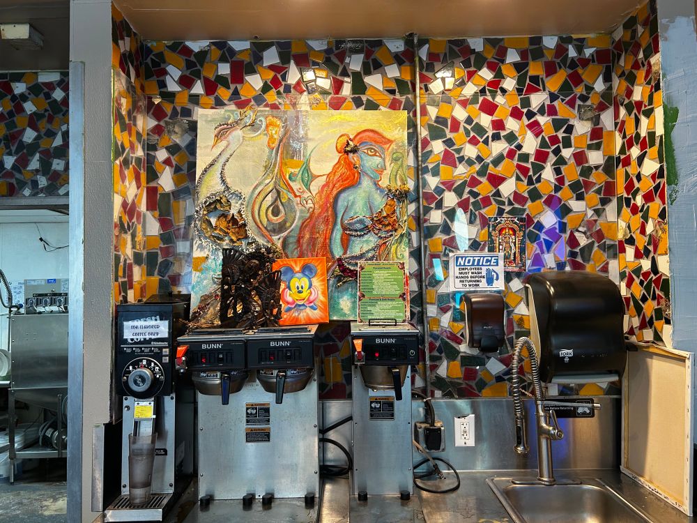 Artwork from inside Deep Ellum’s Cafe Brazil in Dallas, TX. 