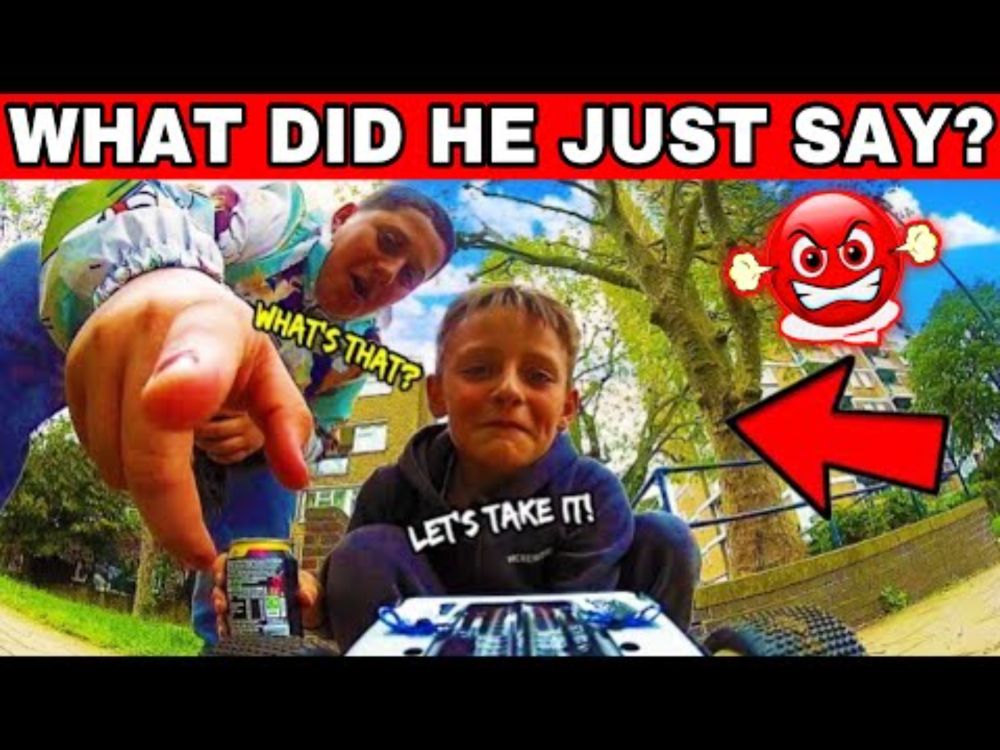 Robot Attacked trying to play in the park FPV RC CARS In N Out