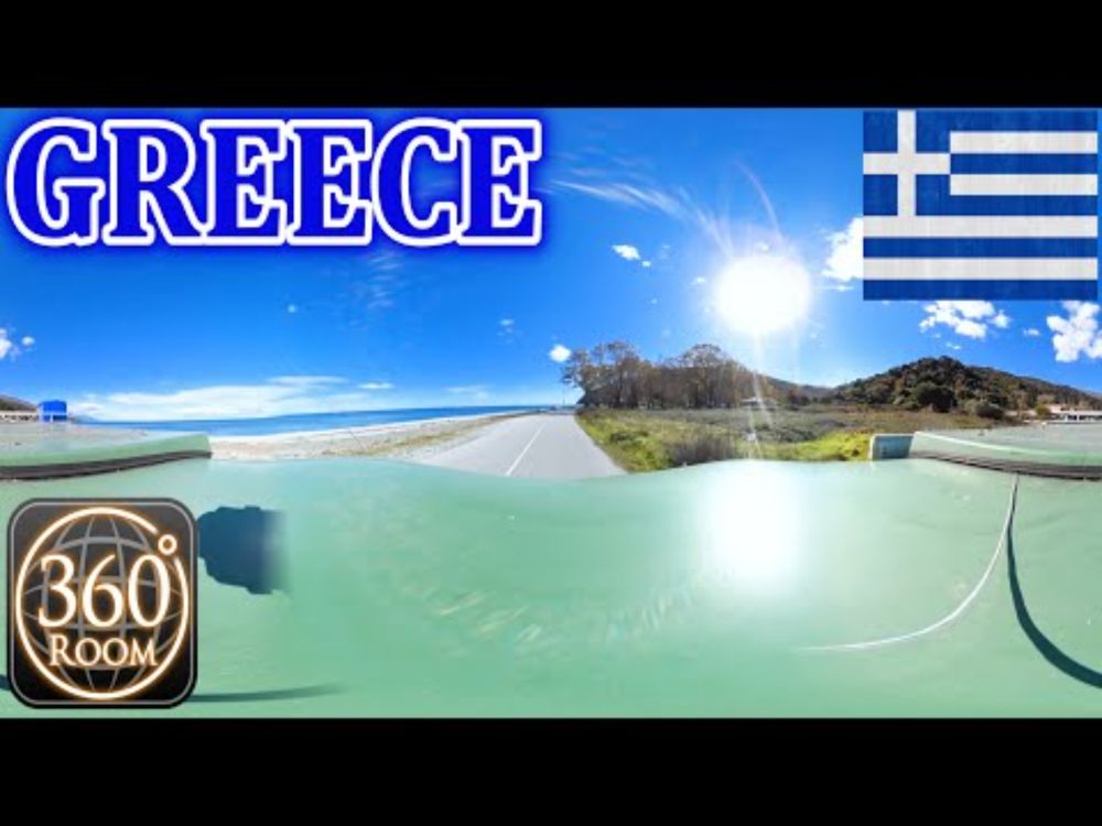 【VR】Driving in Greece 360-degree Camera  Video