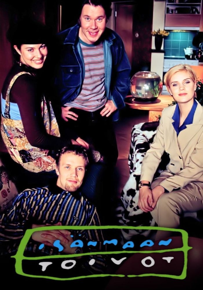 Kuvassa päänäyttelijät tv-sarjasta Isänmaan toivot. Kuvan alaosassa teksti "isänmaan toivot".