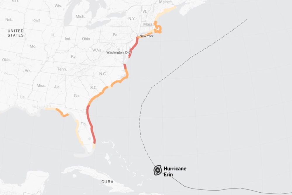 Hurricane Erin Is Growing, and So Are the Dangers It Could Bring