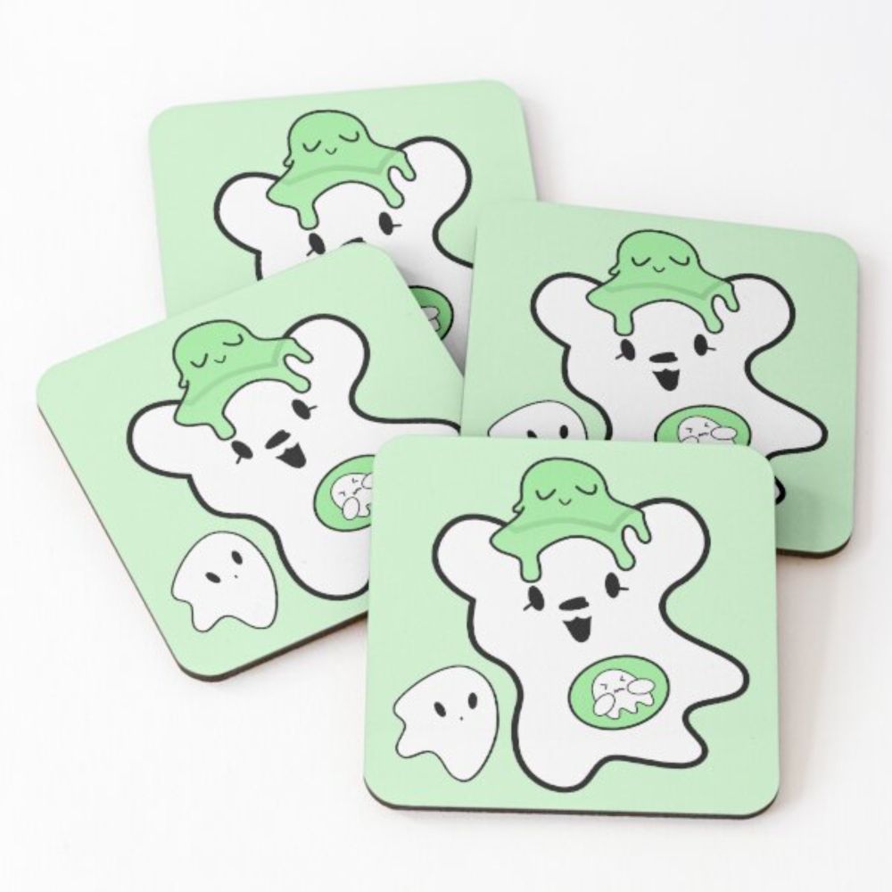 "Good Fright Bear" Coasters (Set of 4) for Sale by HFEpro