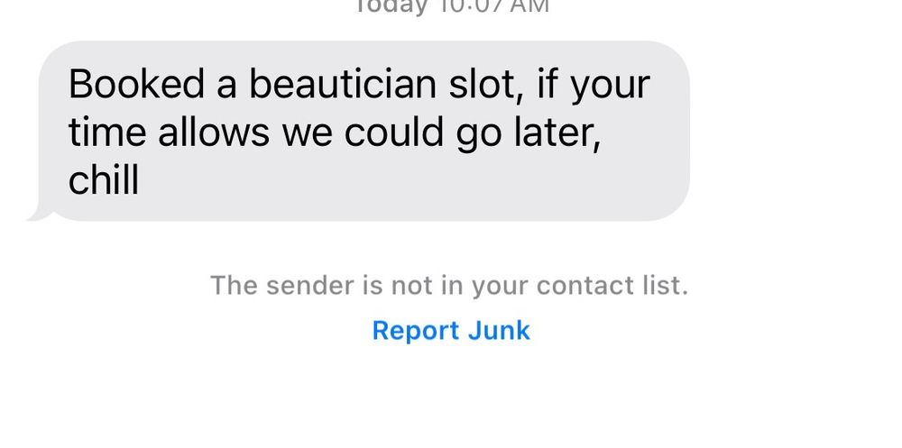 Booked a beautician slot, if your time allows we could go later, chill