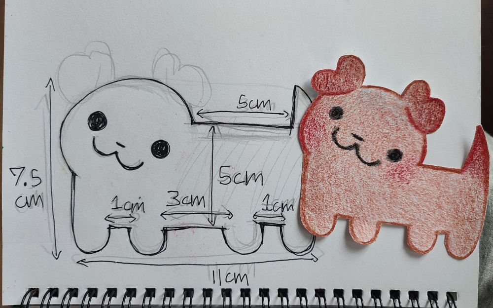 Sketch blueprint of Basil 