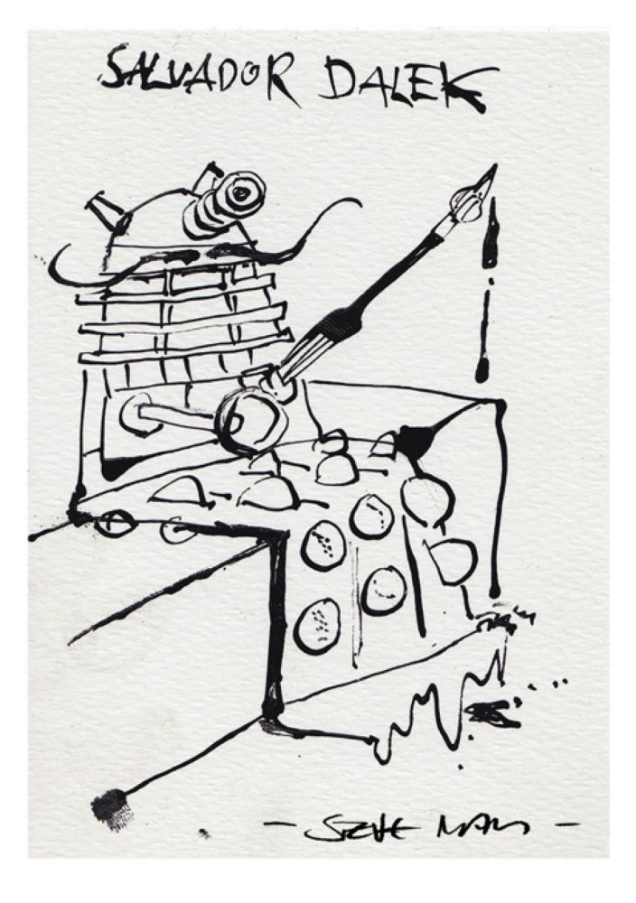 'Salvador Dalek' print - Steve May Illustration & Animation's Ko-fi Shop