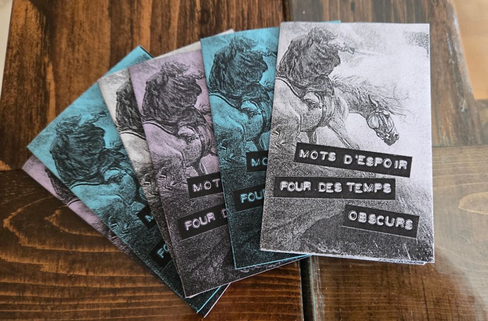 Mini-zine Mots d’espoir pour des temps obscurs