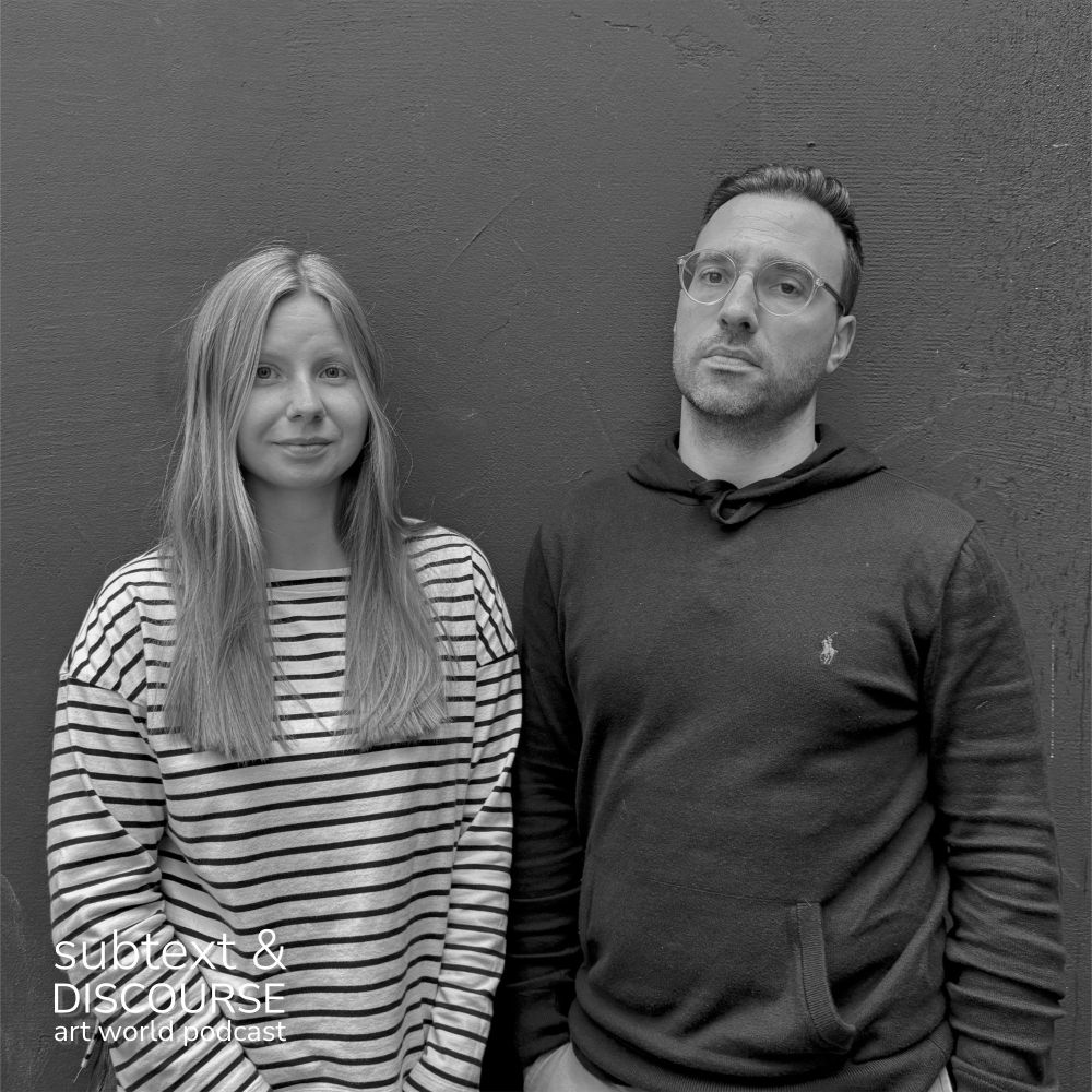Portrait of Elwira Spychalska (art historian and artistic director of Photo Basel) and Sven Eisenhut-Hug (co-founder and director of Photo Basel).