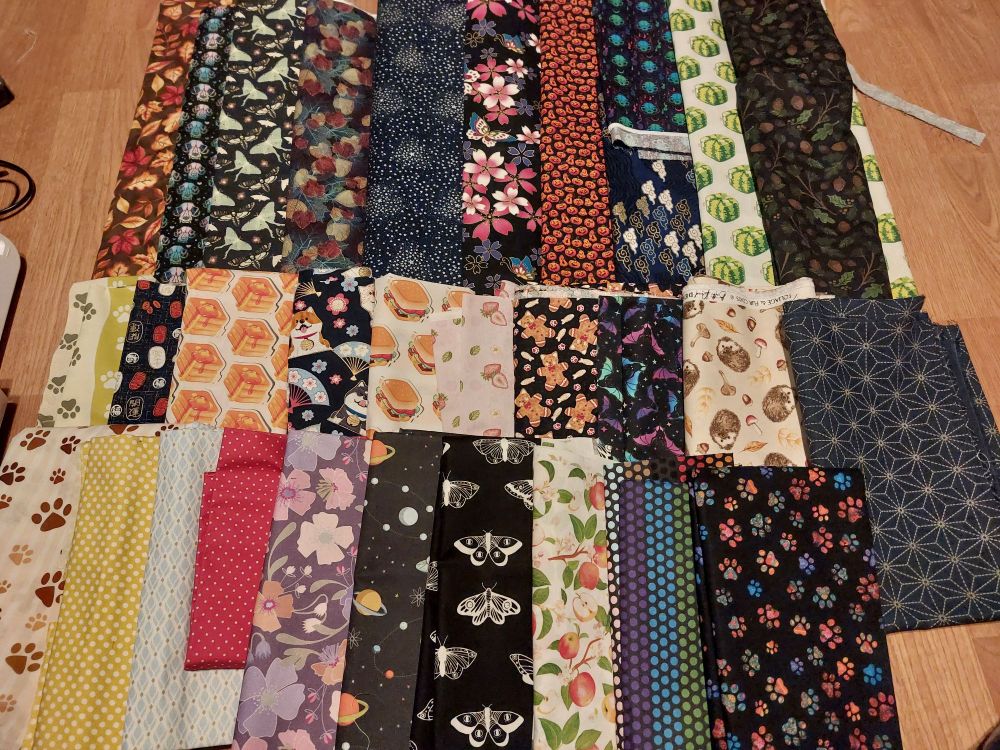 Pattern fabrics for custom items currently in stock!