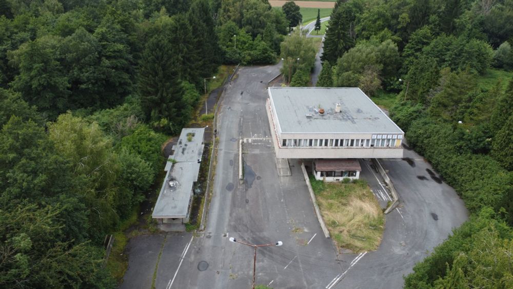 Drone view of the site 