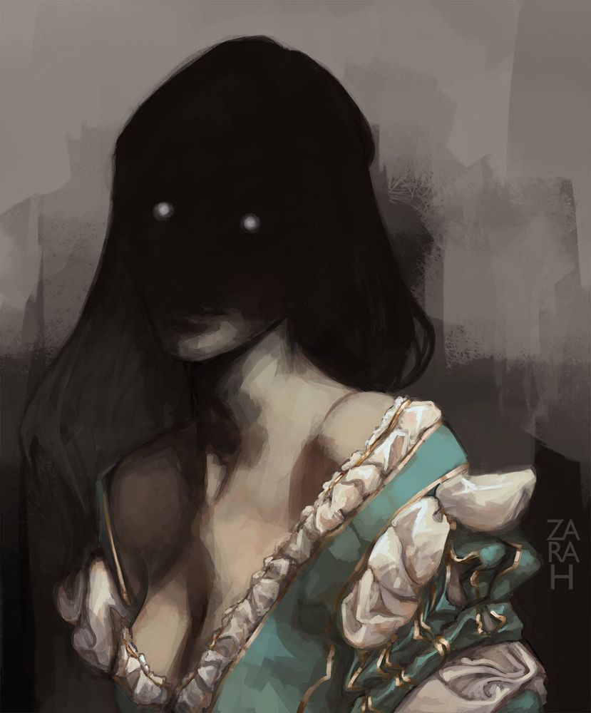 A portrait of a shadow lady 