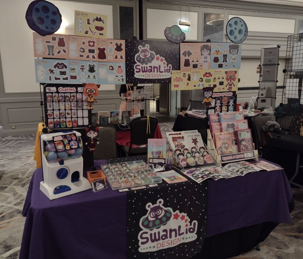 Photo of my stand at Sequential Scotland