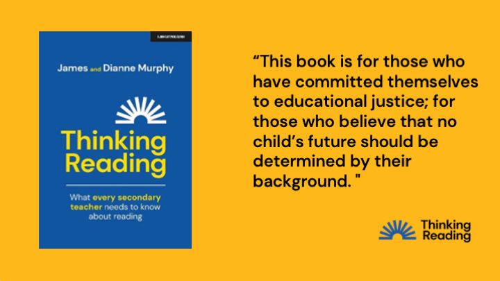 This book is for those who have committed themselves to educational justice; for those who believe that no child's future should be determined by their background. Thinking Reading: what every secondary teacher needs to know about reading.