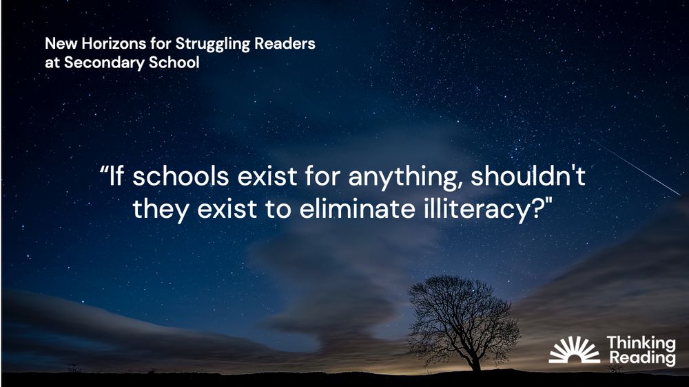 "If schools exist for anything, shouldn't they exist to eliminate illiteracy?

