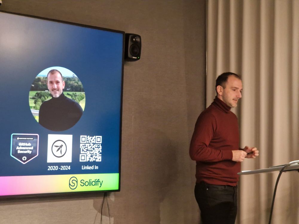 Sanjin Medic starting his presentation