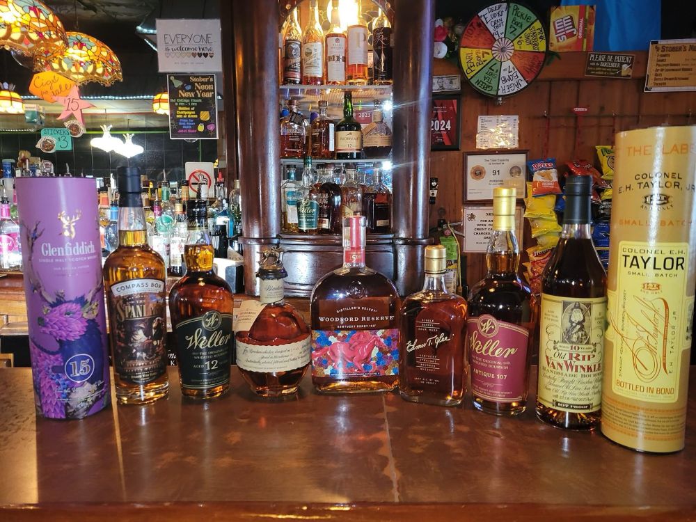 Bourbon on the bar