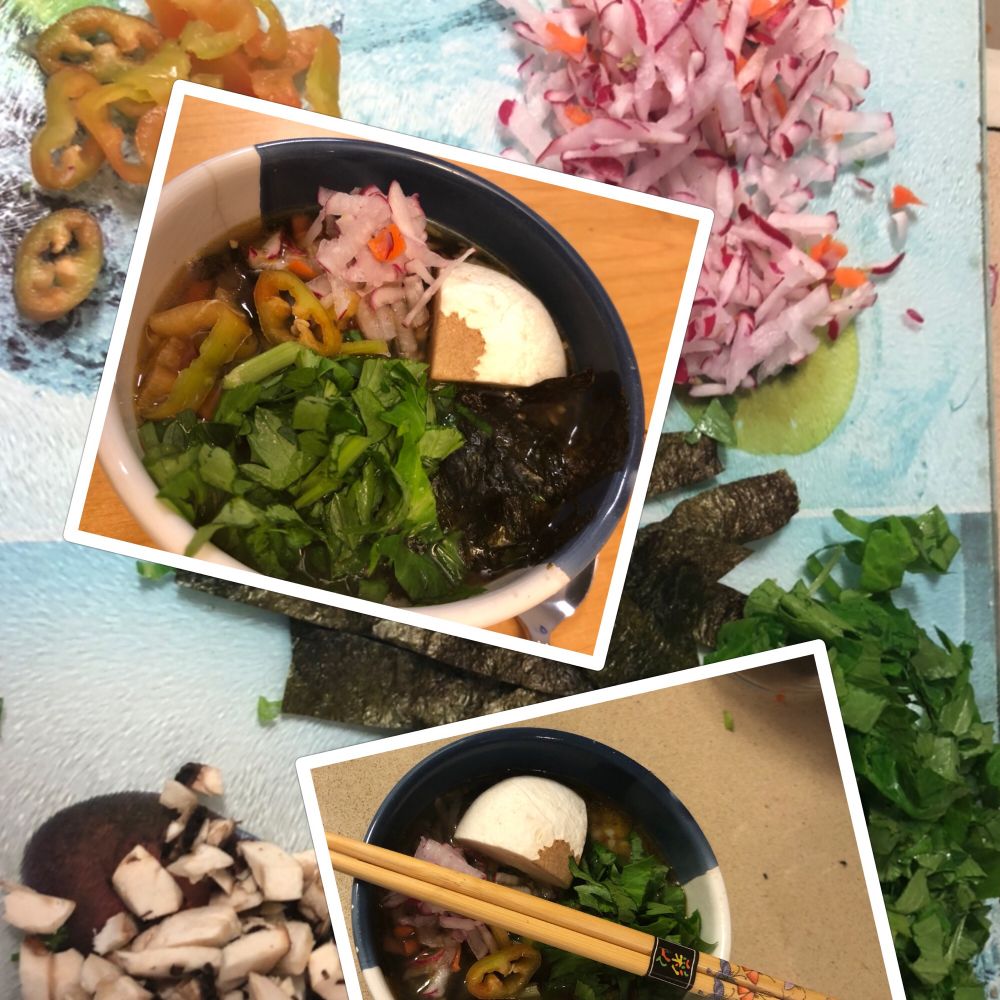 סוג של ראמן ביתי טבעוני