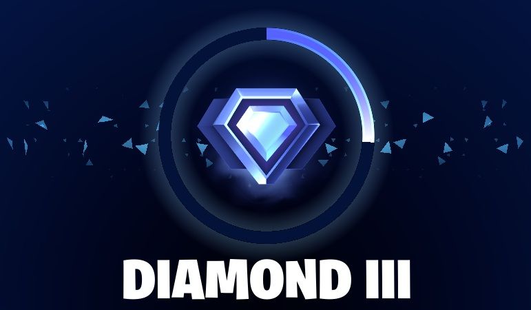 Diamond 3 rank emblem from fortnite 