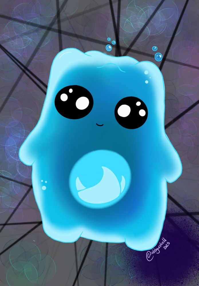 Cute Fortnite water sprite in blue