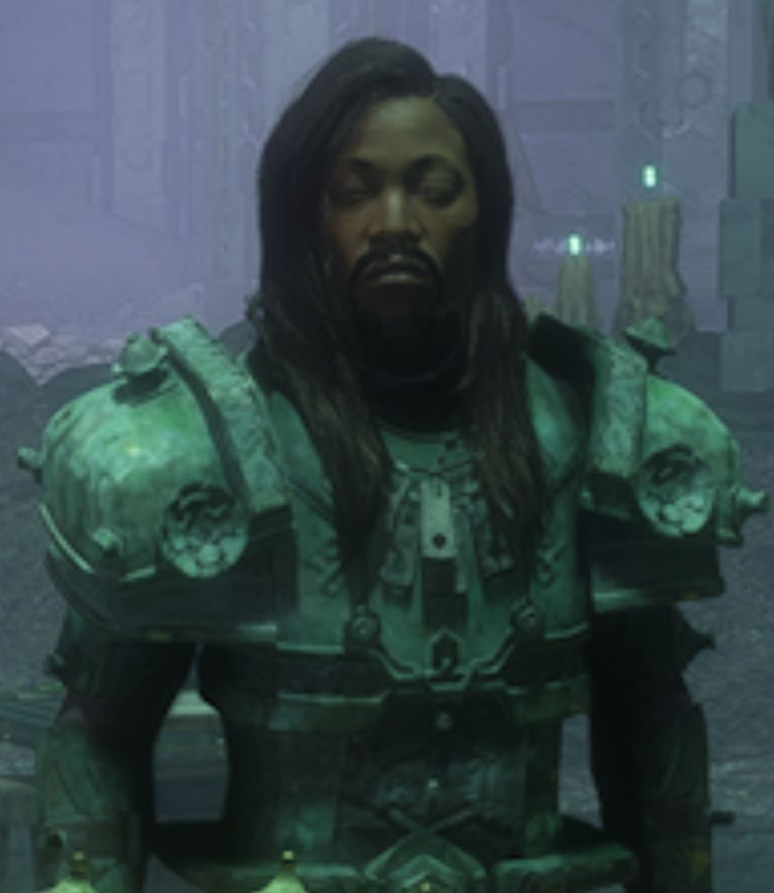 Screenshot of a mourn watcher looking half asleep