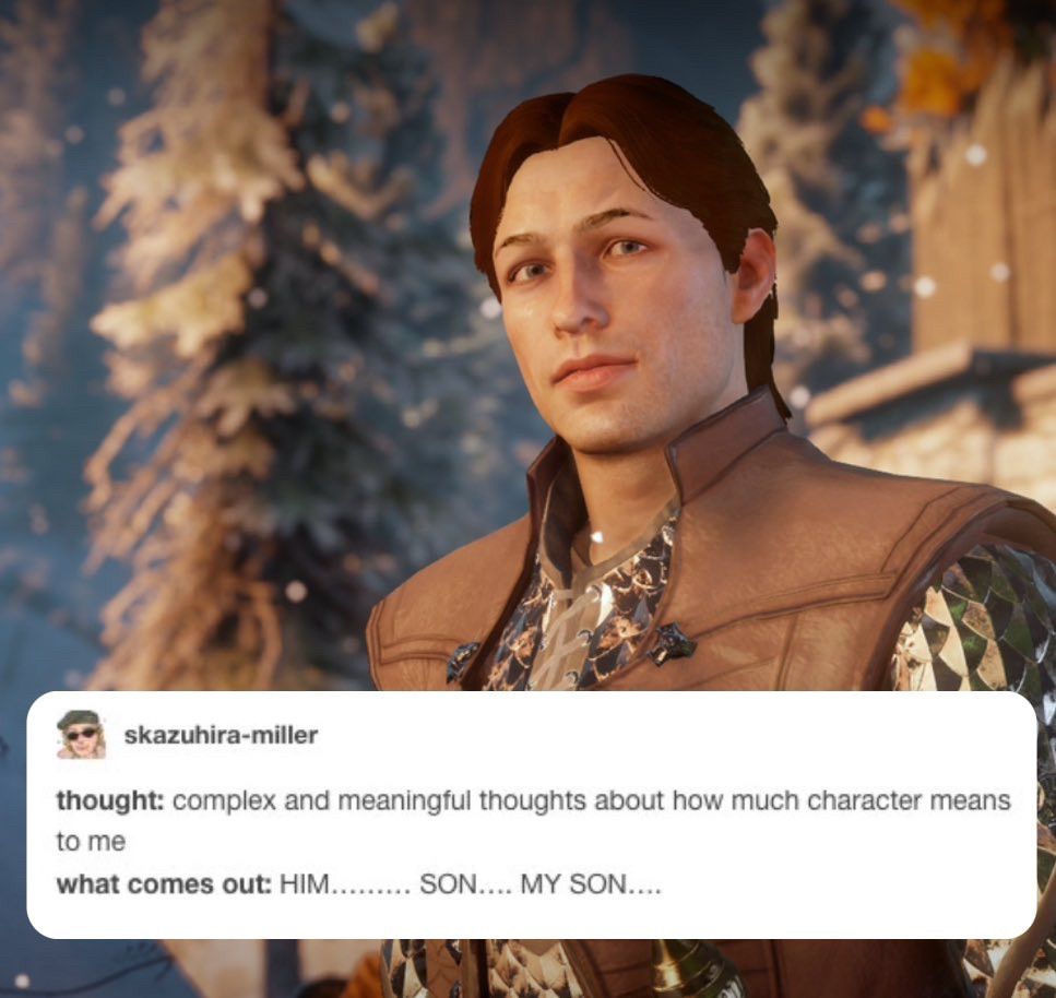 Screenshot of a human male Inquisitor from Dragon Age Inquisition