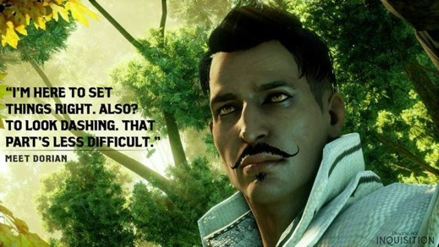 Official image of Dorian from Dragon age inquisition 