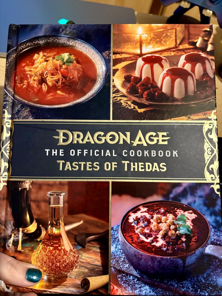 Photo of the official dragon age cookbook