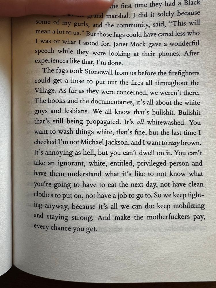 Miss Major on Stonewall, from the book Miss Major Speaks