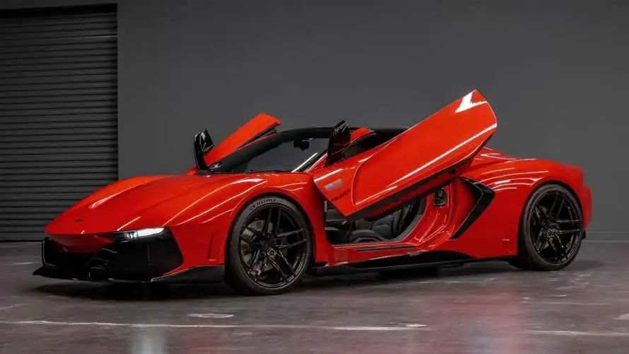 Let's start with the engine. It's a 6.2-liter V8 not unlike the one you'd find under the engine cover of a Corvette Stingray, though this one uses a pair of turbochargers to belt out 1,000 hp and 878 pound-feet of torque. Other engine details aren't provided, but it's still connected to an eight-speed dual-clutch automatic with paddle shifters on the steering wheel.