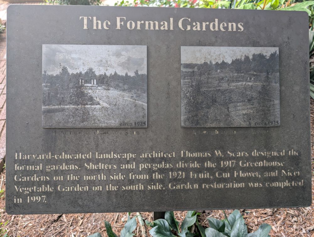 A plaque dedicated to 