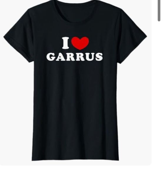 A black T-shirt that says “I ❤️ Garrus”