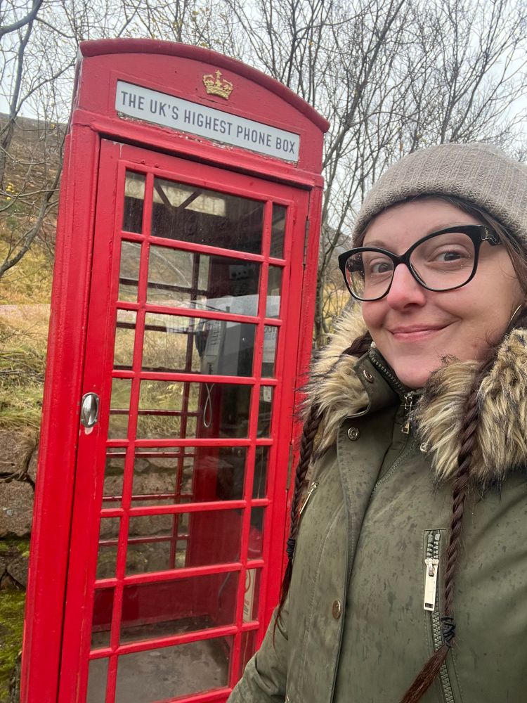 A photo of myself beside the said phone box 