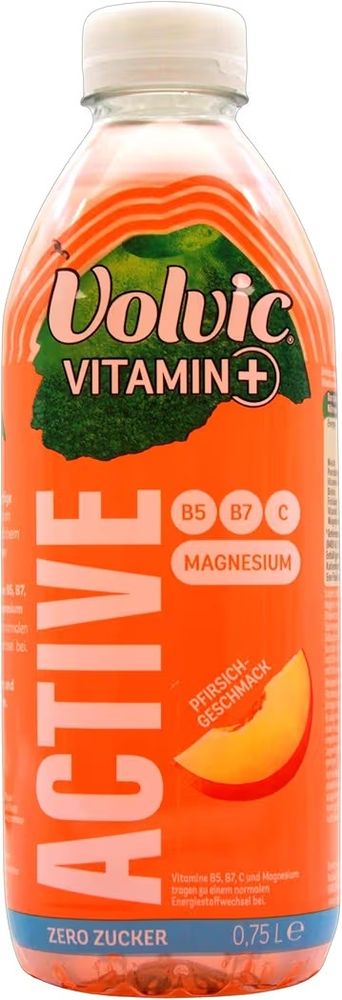 Volvic active Pfirsich vitamin+