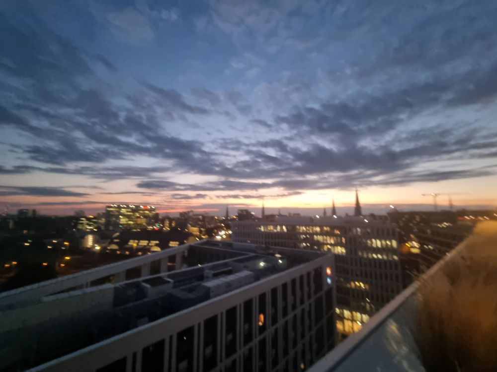 Blurry Foto sonnenuntergang Hamburg 