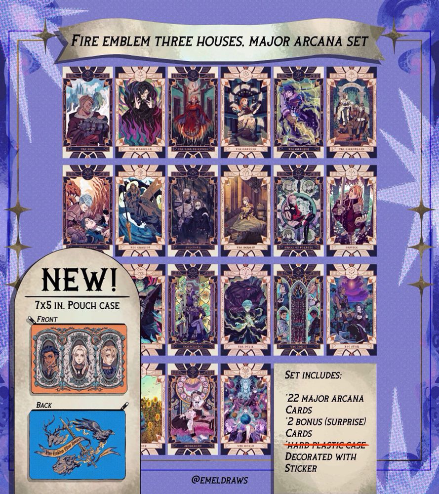 Fire Emblem Three Houses tarot set