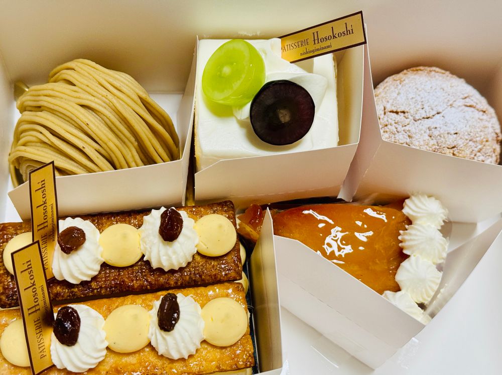 西荻窪 パティスリー・ホソコシのミルフィユ・ラム・レザン、タルトタタン、和栗のモンブランなど