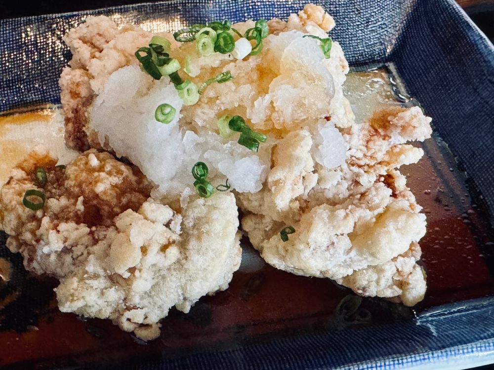 曙橋・味寛ほんまや 竜田揚げ おろし添え