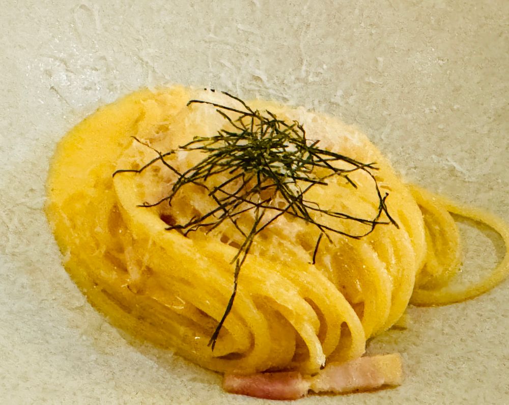 ハイアットリージェンシー東京 クロスロードキッチン 明太子カルボナーラ