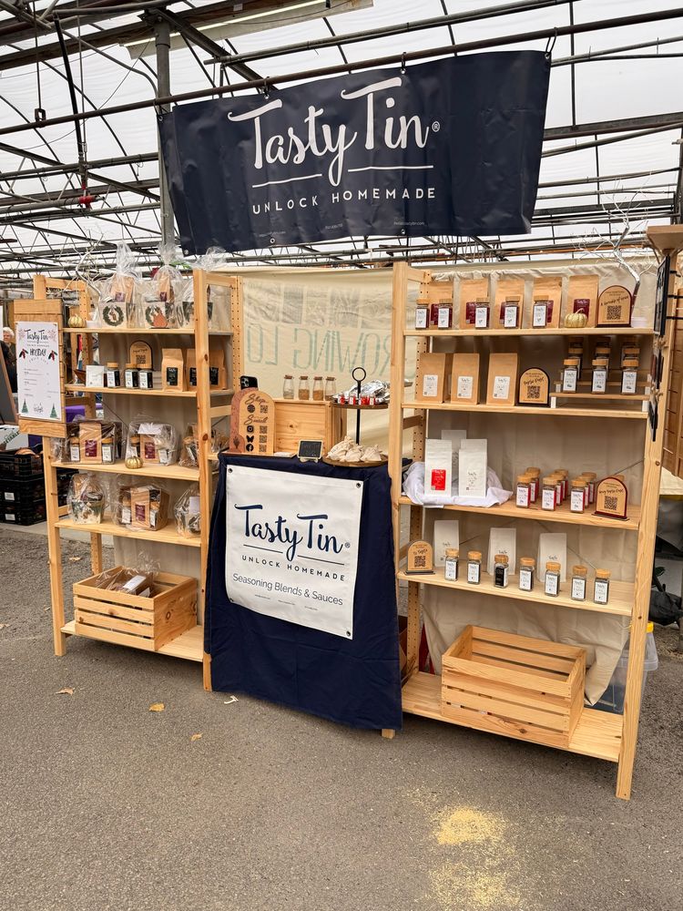 The tasty tin market display 