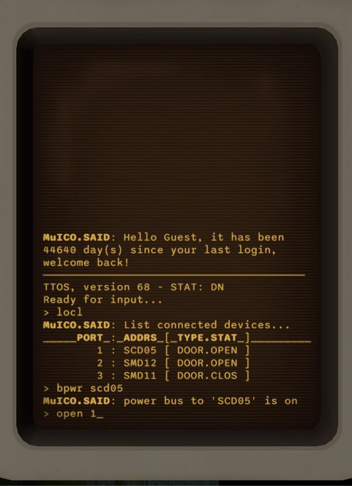 Terminal interface