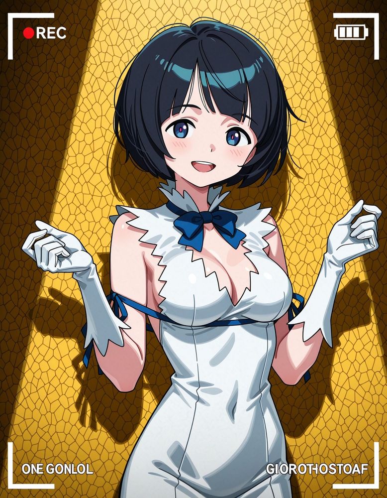 例の紐を来たシイコさん。処女神？しらんがな