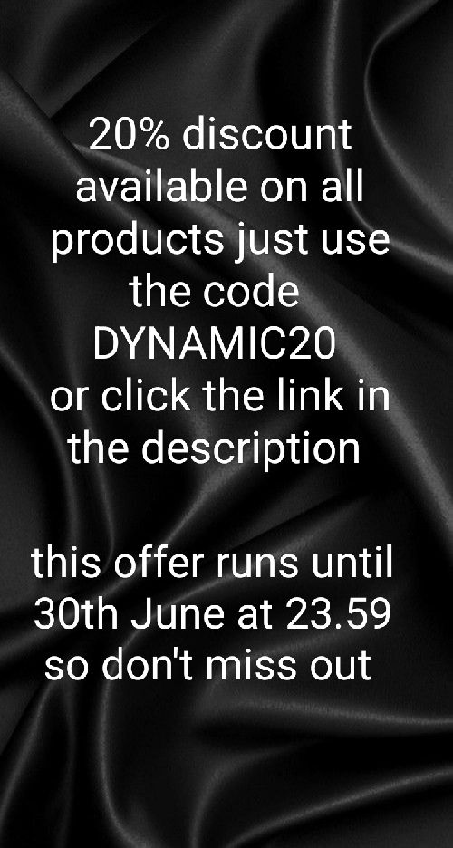 for the 20% discount on all orders please use the code DYNAMIC20 at the checkout or use the link below https://dynamicdungeondesigns.com/discount/DYNAMIC20