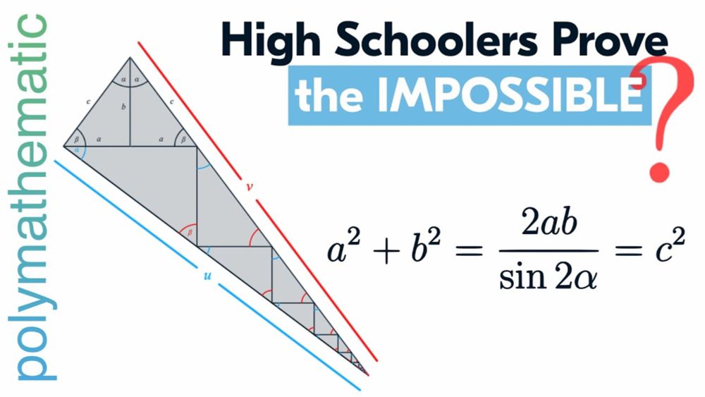 Pythagoras Would Be Proud: High School Students' New Proof of the Pythagorean Theorem [TRIGONOMETRY]