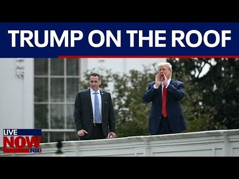 WATCH: Trump answers media questions from the White House roof