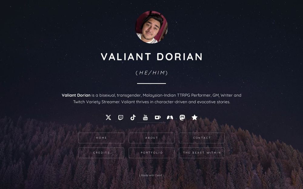 Valiant Dorian Carrd