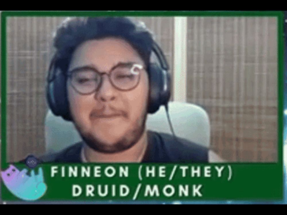 a man with glasses and headphones is called finneon