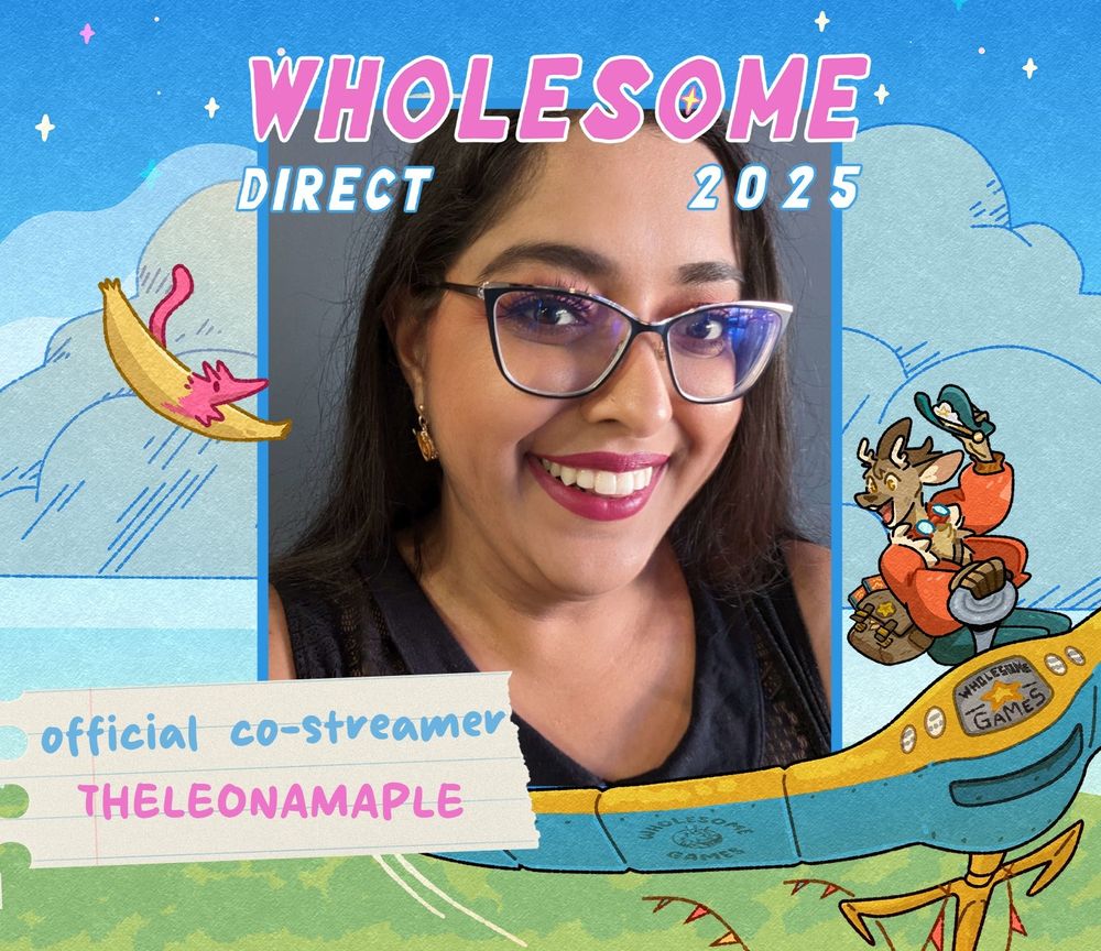 wholesome direct 2025 annoucement image with Leona