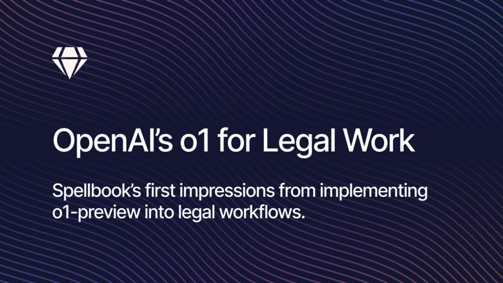 OpenAI’s o1 for Legal Work