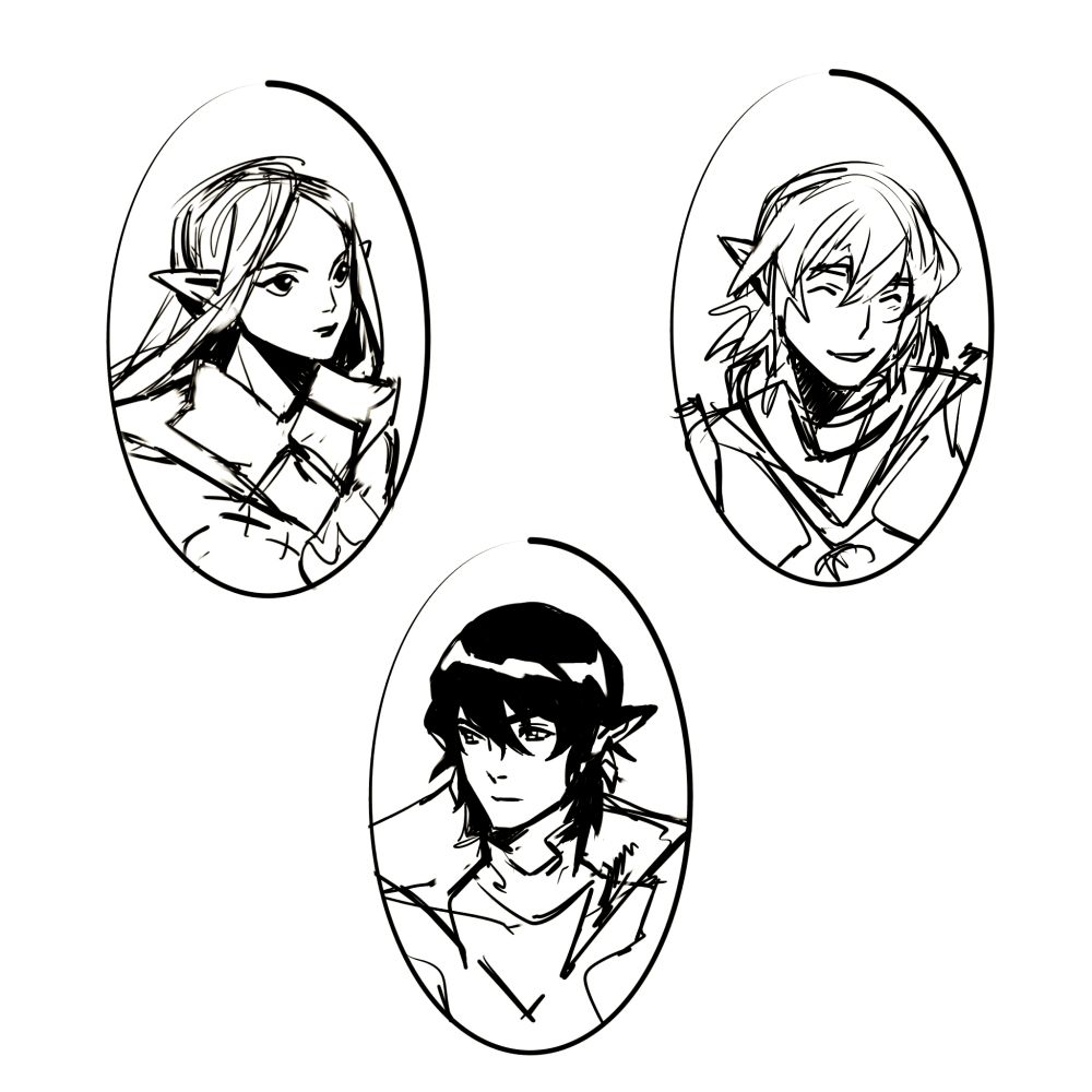 Ysayle, Aymeric and Haurchefant from ff14.